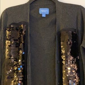 Vera wang  sequin sweather